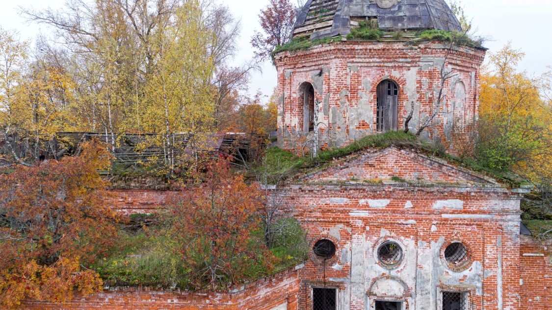 Церковь Благовещения Пресвятой Богородицы, Марьино (Некоузский район, Ярославская область). архитектурные детали