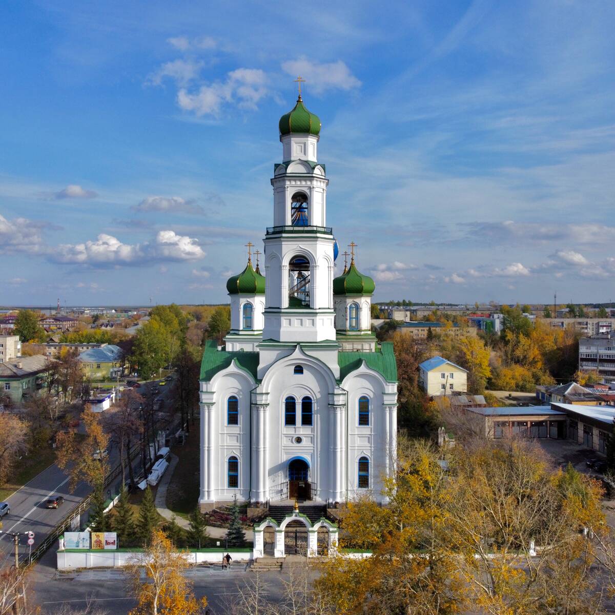 Собор Рождества Христова, Кыштым (Кыштым, город, Челябинская область). фасады, Вид с запада