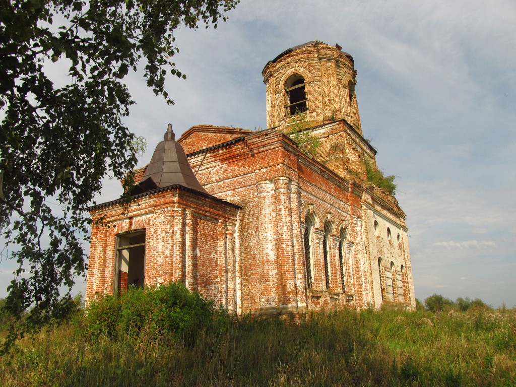 Большое Крыловское, урочище. Церковь Рождества Пресвятой Богородицы. фасады, Вид с северо-запада