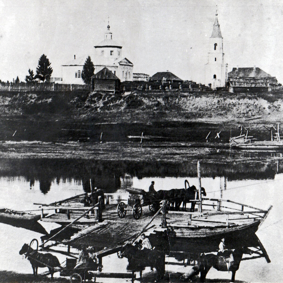Церковь Покрова Пресвятой Богородицы, Пестово (Покров-Молога) (Пестовский район, Новгородская область). архивная фотография, Приблизительная датировка: 1900-1914 гг.