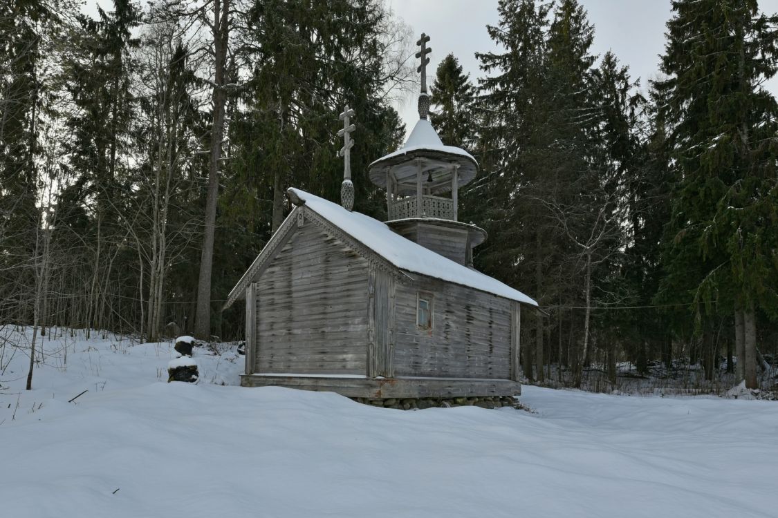 Часовня Варвары великомученицы, Коккойла (Пряжинский район, Республика Карелия). фасады, Вид с северо-востока