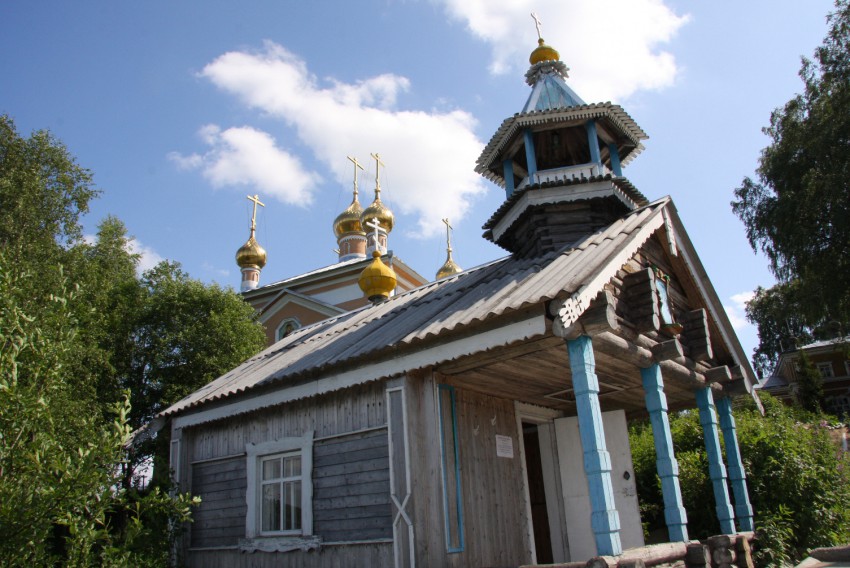 Важеозерский Спасо-Преображенский мужской монастырь. Часовня Никиты мученика, Интерпосёлок (Олонецкий район, Республика Карелия). фасады