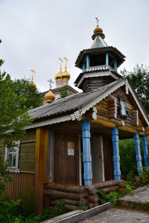 Важеозерский Спасо-Преображенский мужской монастырь. Часовня Никиты мученика, Интерпосёлок (Олонецкий район, Республика Карелия). архитектурные детали