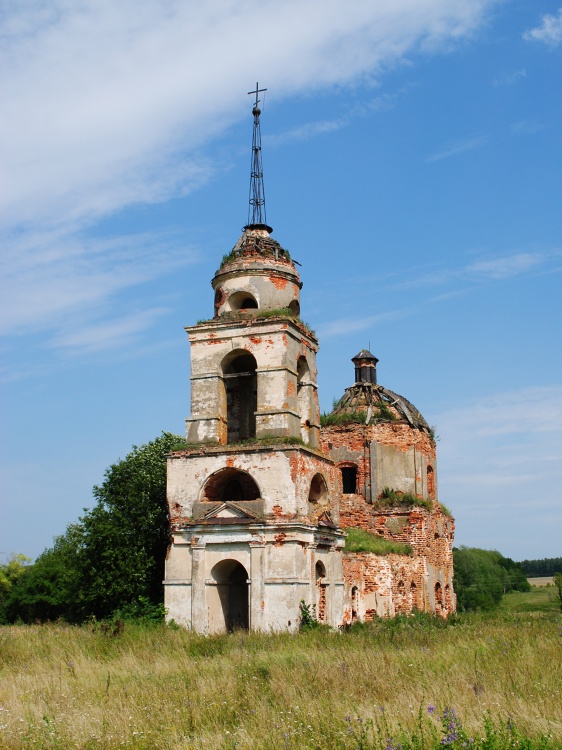 Церковь Успения Пресвятой Богородицы, Шеино (Мценский район и г. Мценск, Орловская область). фасады, Церковь Успения Пресвятой Богородицы