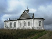 Церковь Покрова Пресвятой Богородицы (каменная), южный фасад<br>, Ёлкино, Пестовский район, Новгородская область