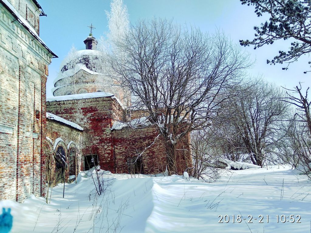 Анкушино, урочище. Церковь Воздвижения Креста Господня. фасады