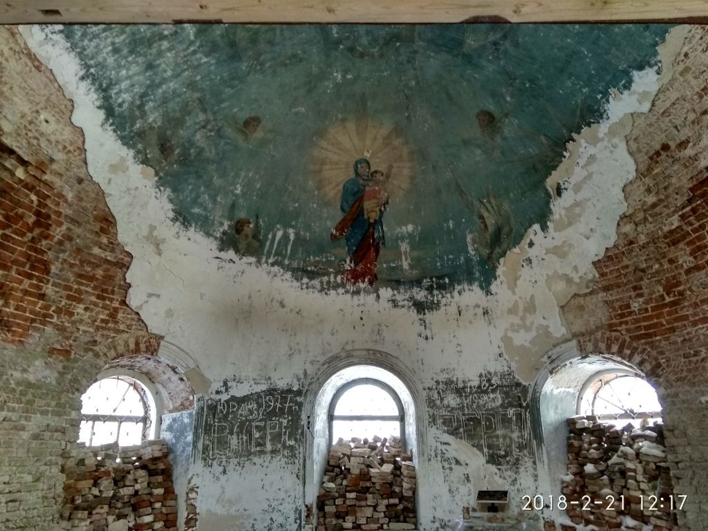 Церковь Воздвижения Креста Господня, Анкушино, урочище (Юрьянский район, Кировская область). интерьер и убранство