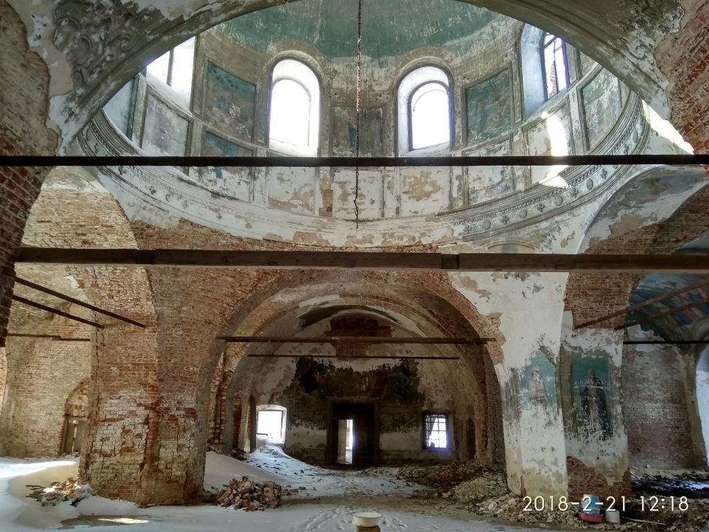 Церковь Воздвижения Креста Господня, Анкушино, урочище (Юрьянский район, Кировская область). интерьер и убранство