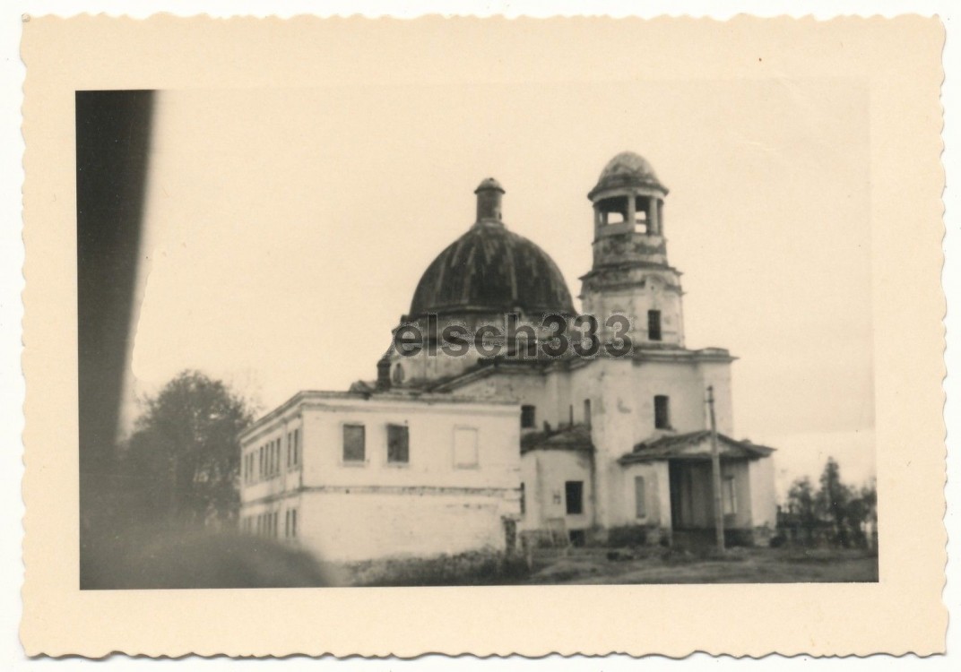 Ульяново. Церковь Воскресения Христова. архивная фотография, Фото 1942 г. с аукциона e-bay.de