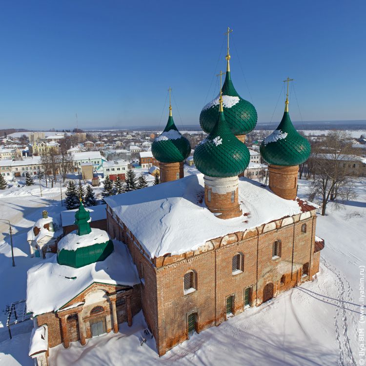 Церковь Рождества Пресвятой Богородицы, Великое (Гаврилов-Ямский район, Ярославская область). общий вид в ландшафте, вид с колокольни