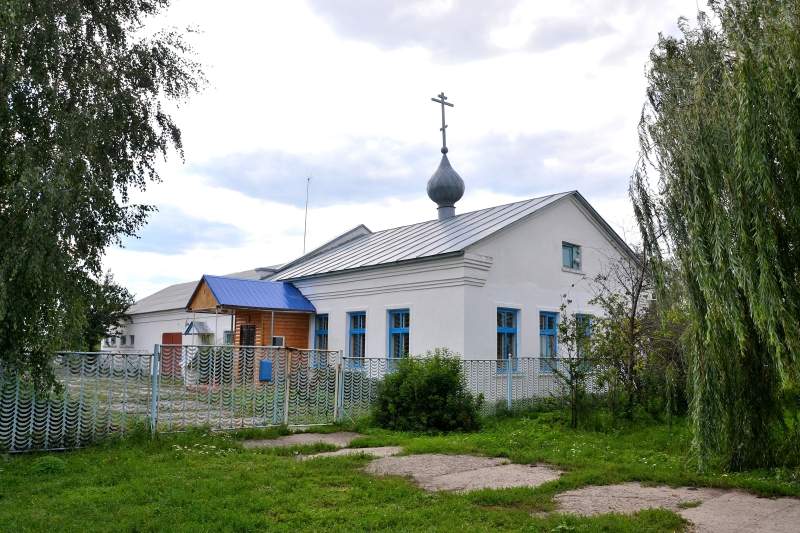 Церковь Казанской иконы Божией Матери, Змиевка (Свердловский район, Орловская область). общий вид в ландшафте