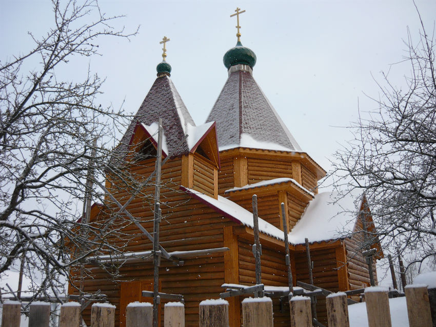 Церковь Космы и Дамиана, Жуково (Смоленский район, Смоленская область). общий вид в ландшафте, 		      