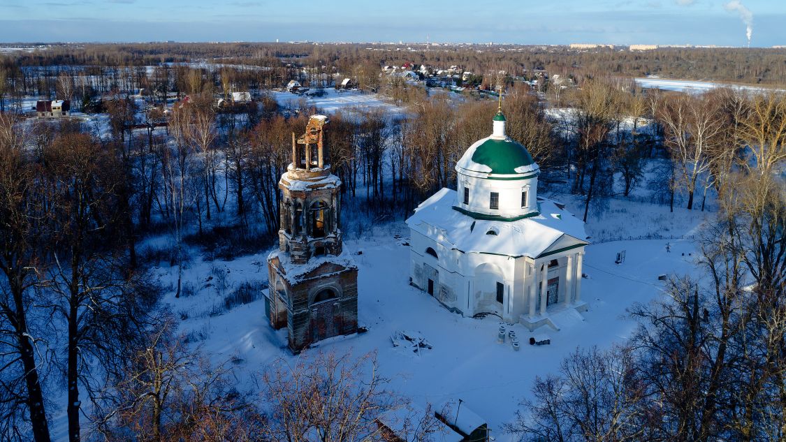 Церковь Казанской иконы Божией Матери, Рай (Смоленский район, Смоленская область). общий вид в ландшафте