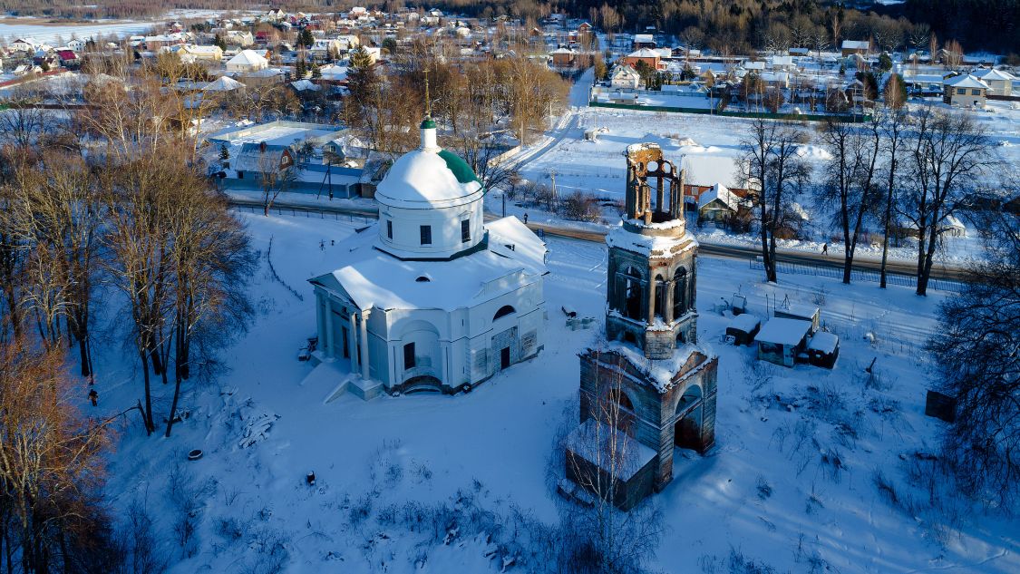 Рай. Церковь Казанской иконы Божией Матери. общий вид в ландшафте