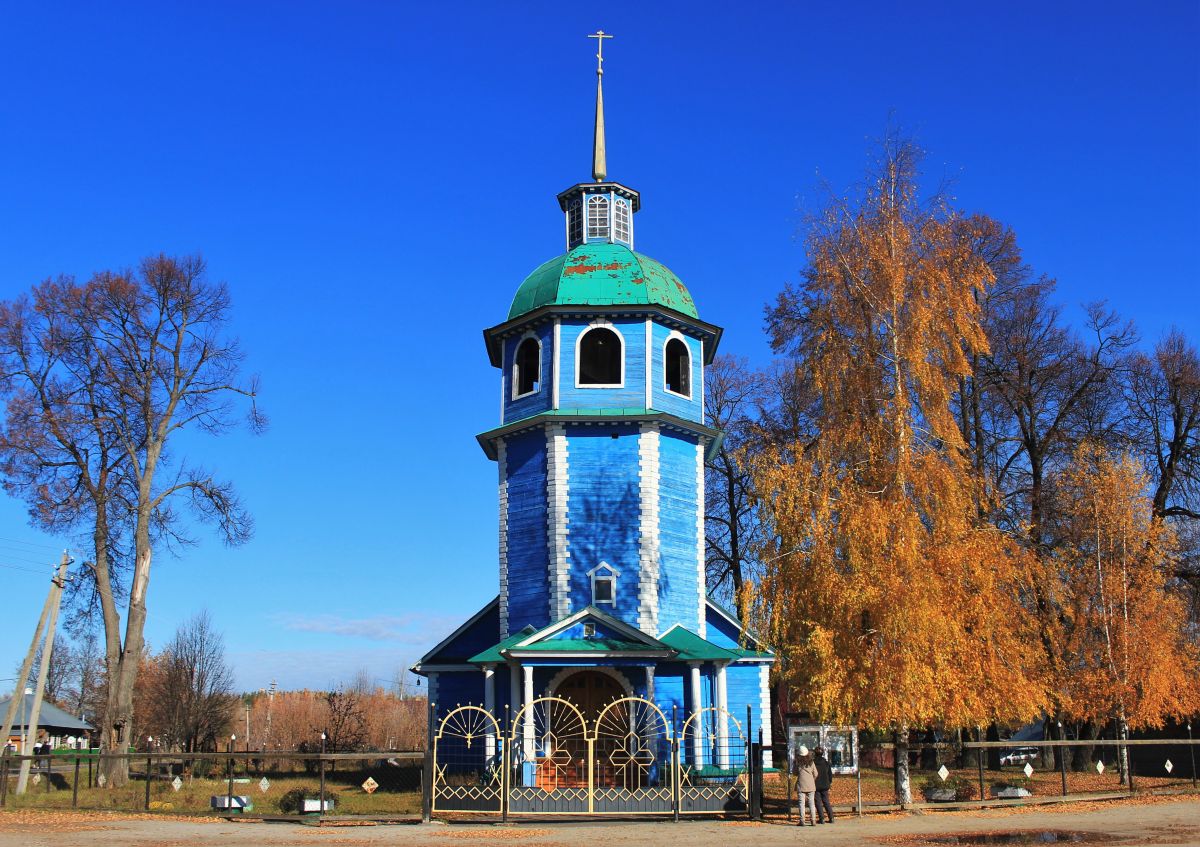 Церковь Владимирской иконы Божией Матери, Владимирское (Воскресенский район, Нижегородская область). фасады, Вид с запада