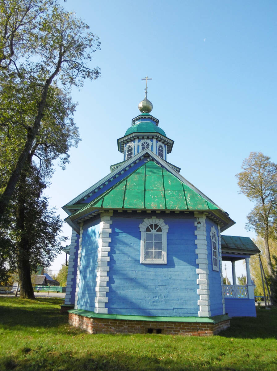 Церковь Владимирской иконы Божией Матери, Владимирское (Воскресенский район, Нижегородская область). фасады, Восточный фасад церкви с апсидной частью
