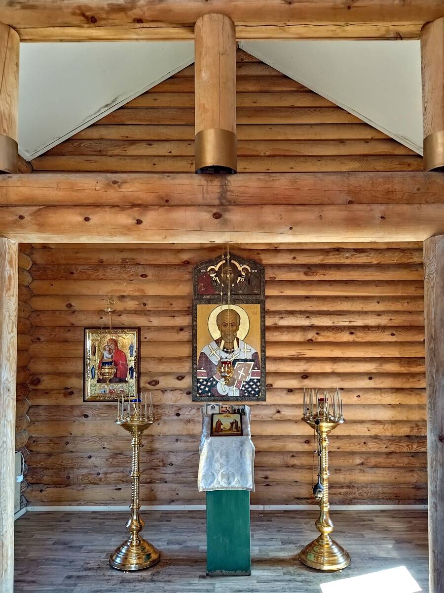 Часовня Николая Чудотворца, Рабочеостровск (Кемский район, Республика Карелия). интерьер и убранство