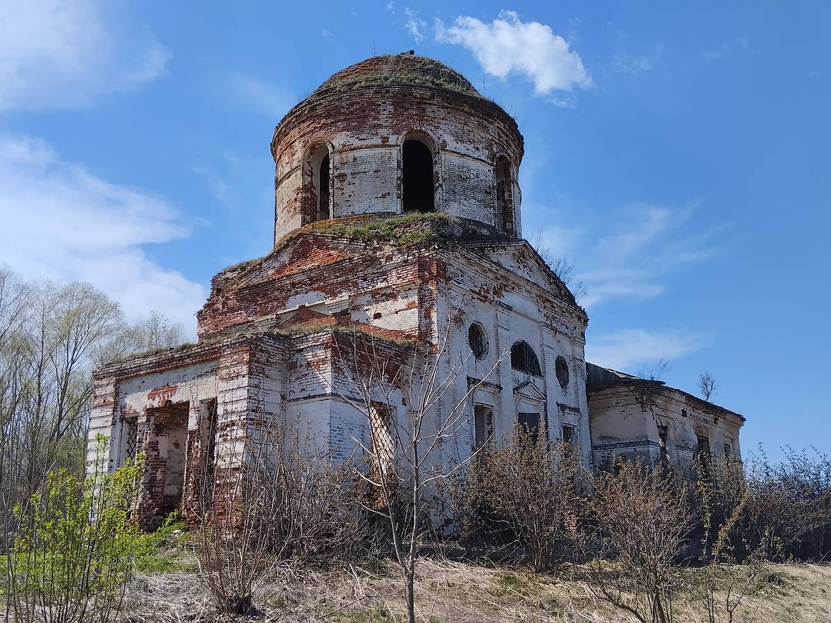 фасады. Церковь Спаса Нерукотворного Образа, Малая Якшень (Шатковский район, Нижегородская область)