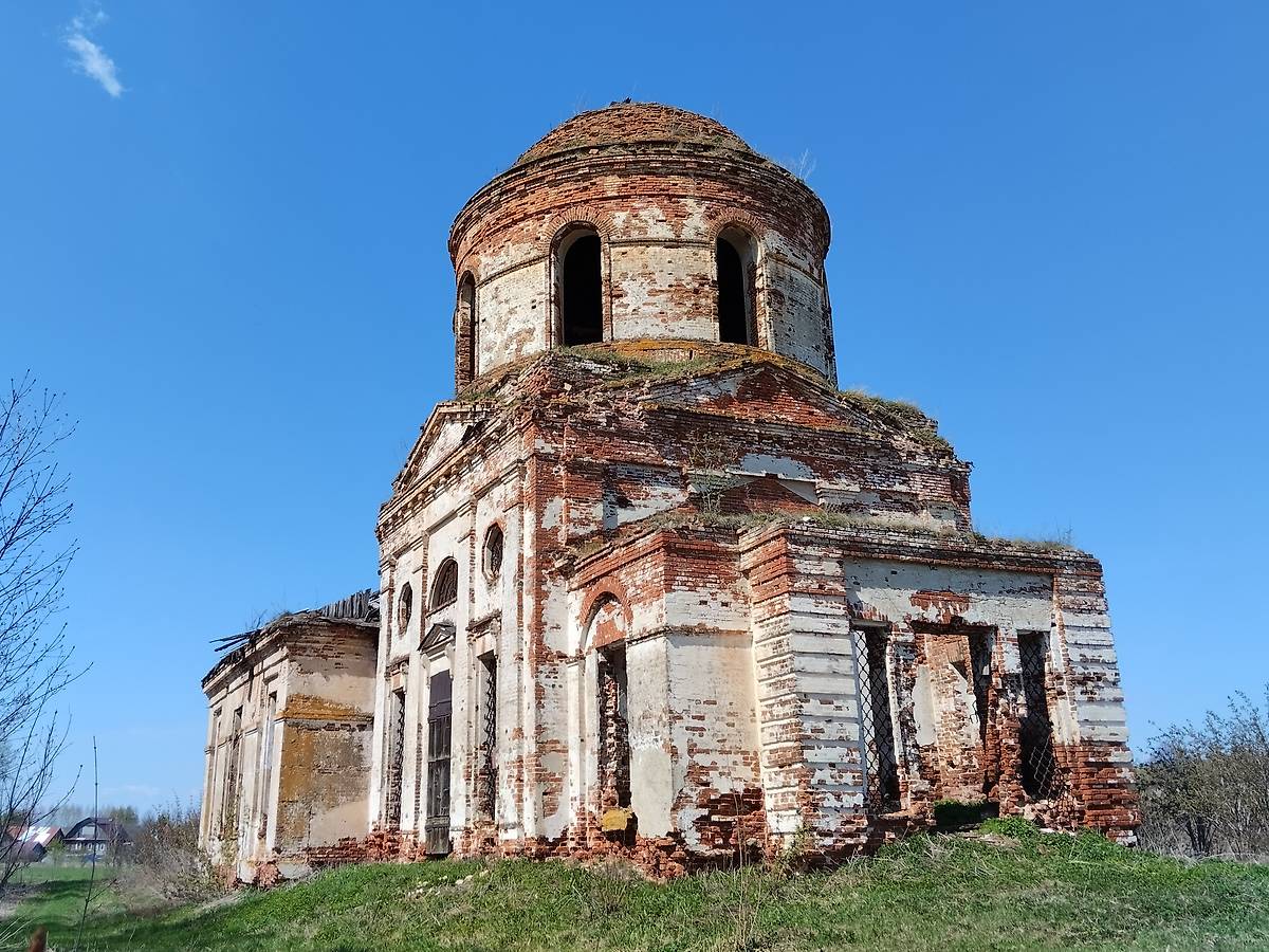 фасады. Церковь Спаса Нерукотворного Образа, Малая Якшень (Шатковский район, Нижегородская область)