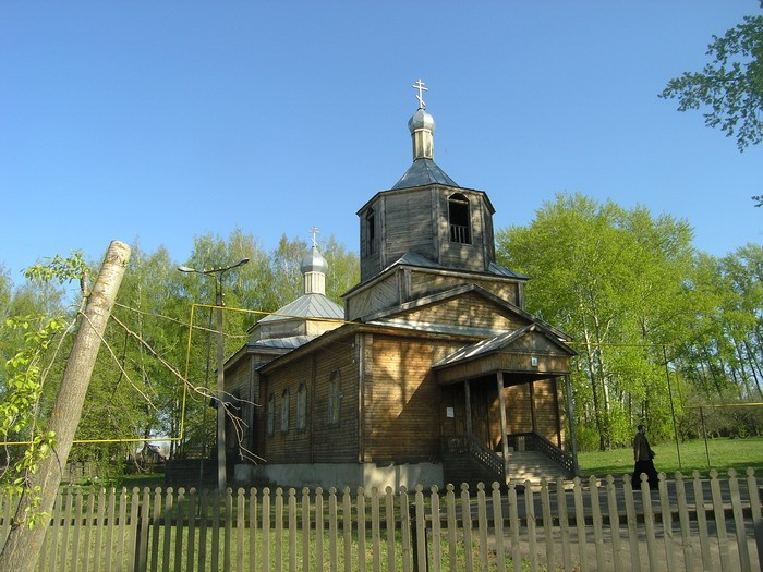 Большое Игнатово. Церковь Михаила Архангела. общий вид в ландшафте