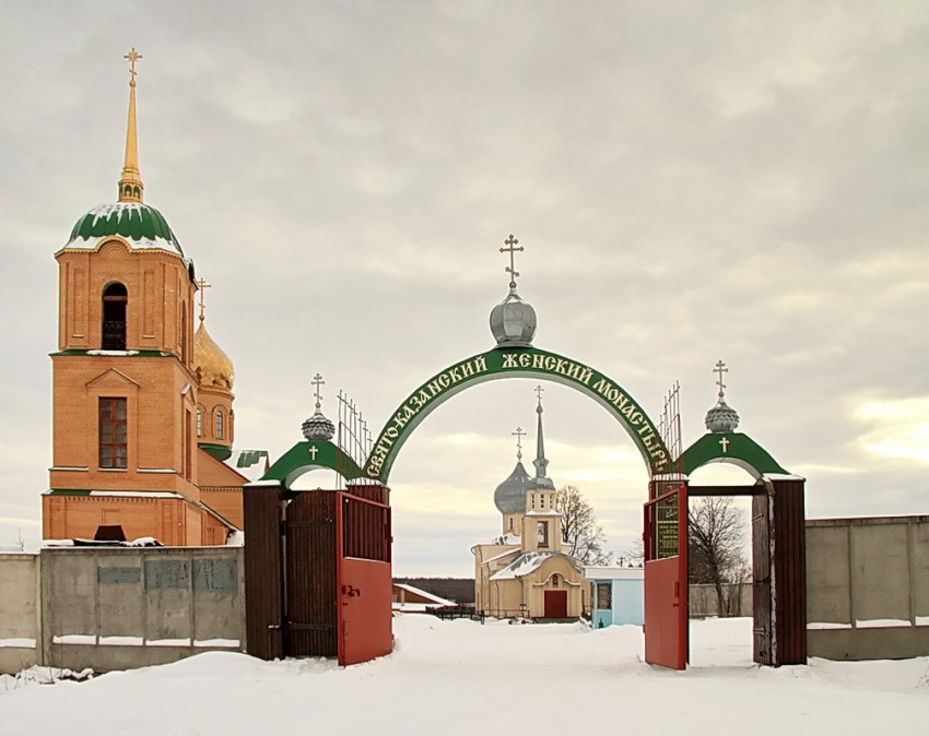 Колюпаново. Казанский женский монастырь. общий вид в ландшафте