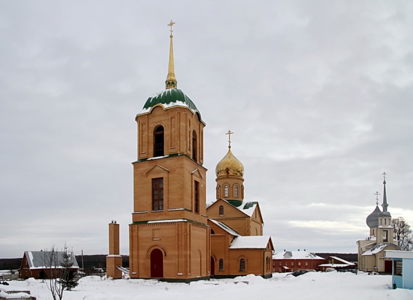 Колюпаново. Казанский женский монастырь. общий вид в ландшафте