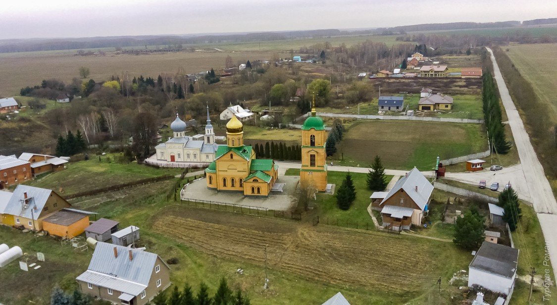Колюпаново. Казанский женский монастырь. общий вид в ландшафте, Вид с севера