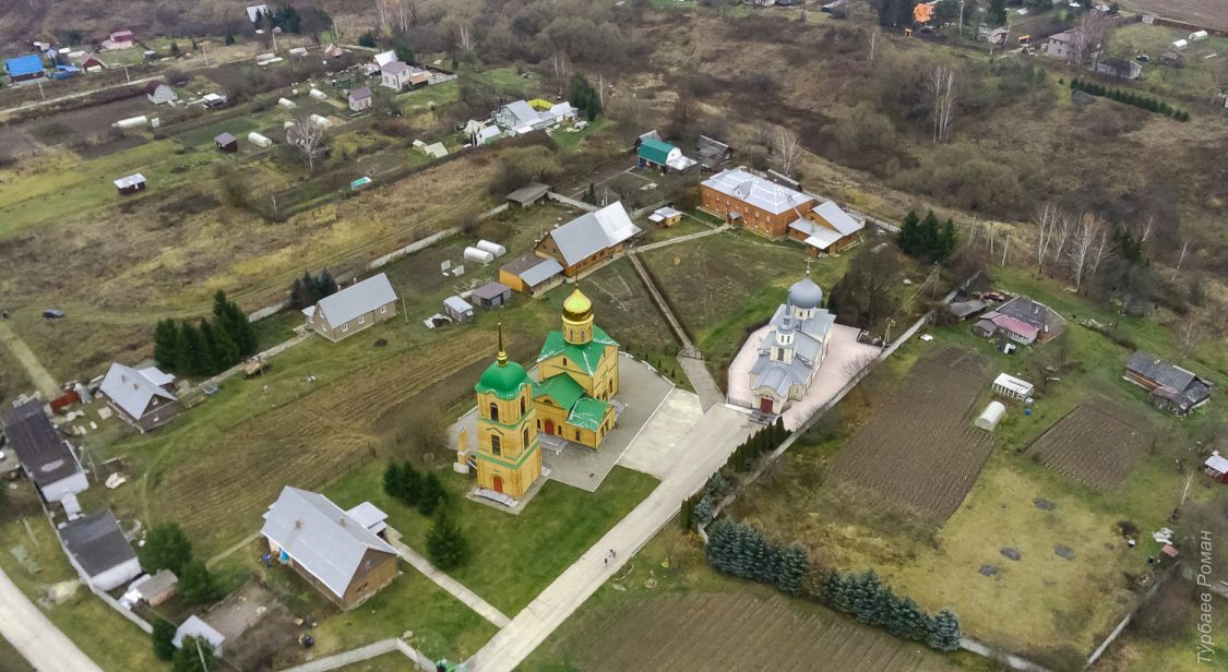 Колюпаново. Казанский женский монастырь. общий вид в ландшафте, Вид с юго-запада