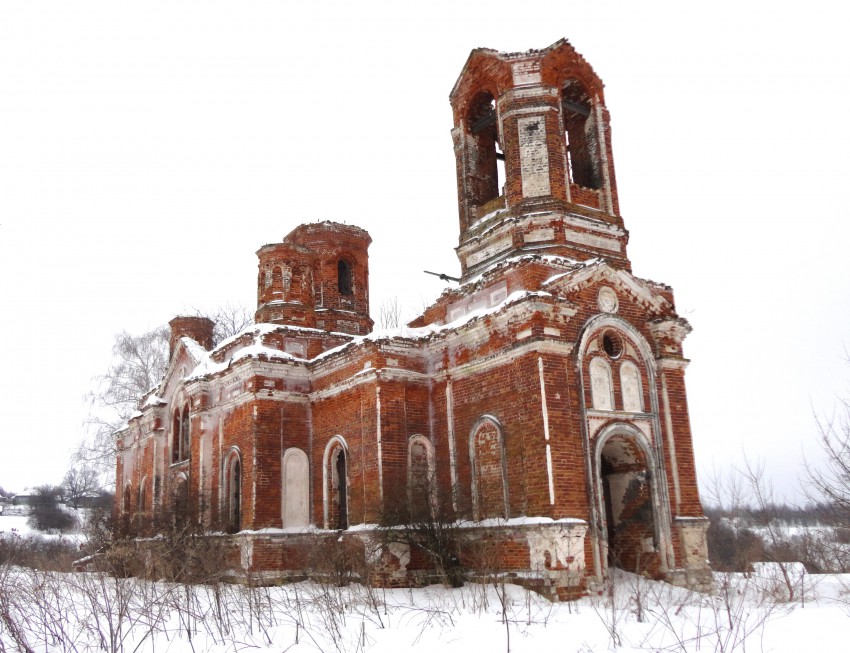 Нершево. Церковь Смоленской иконы Божией Матери. фасады