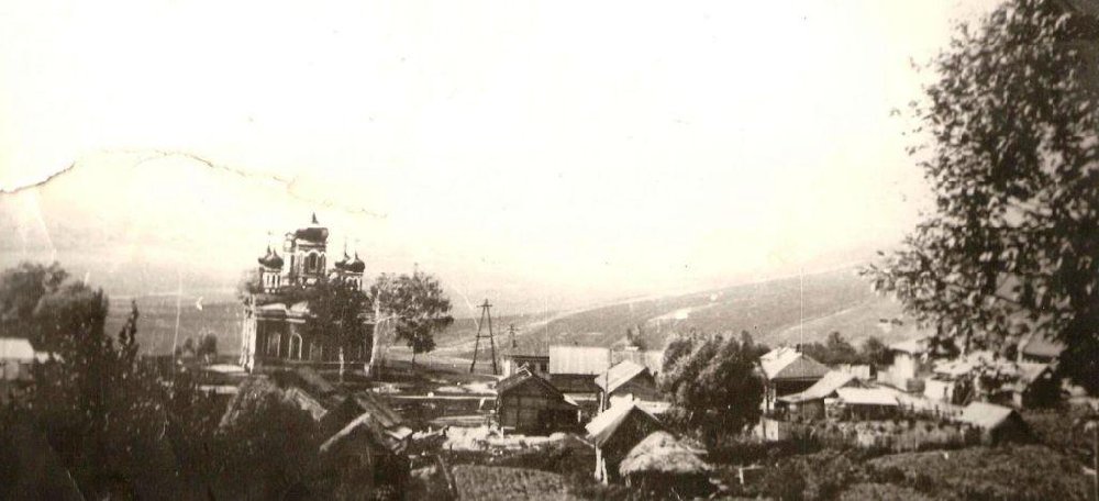 Смоленская церковь. Начало XX в., архивная фотография. Церковь Смоленской иконы Божией Матери, Нершево (Вачский район, Нижегородская область)