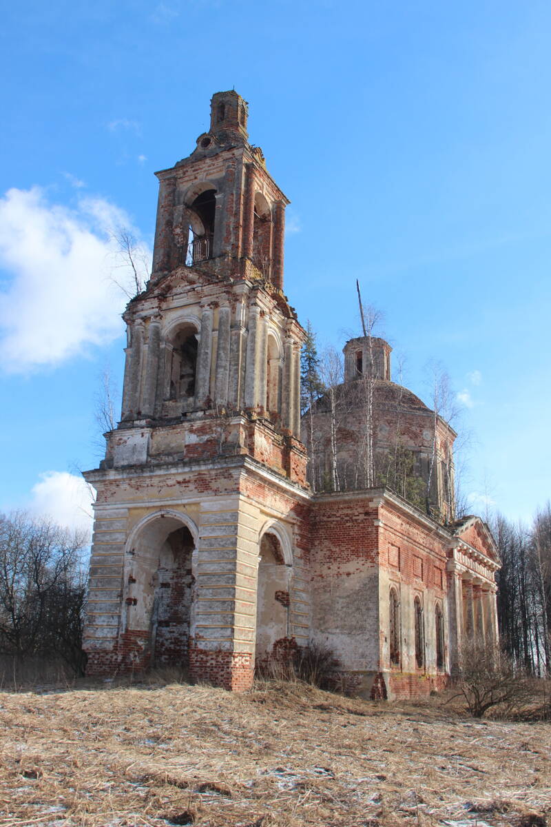 Церковь Казанской иконы Божией Матери, Филиппово (Большесельский район, Ярославская область). фасады