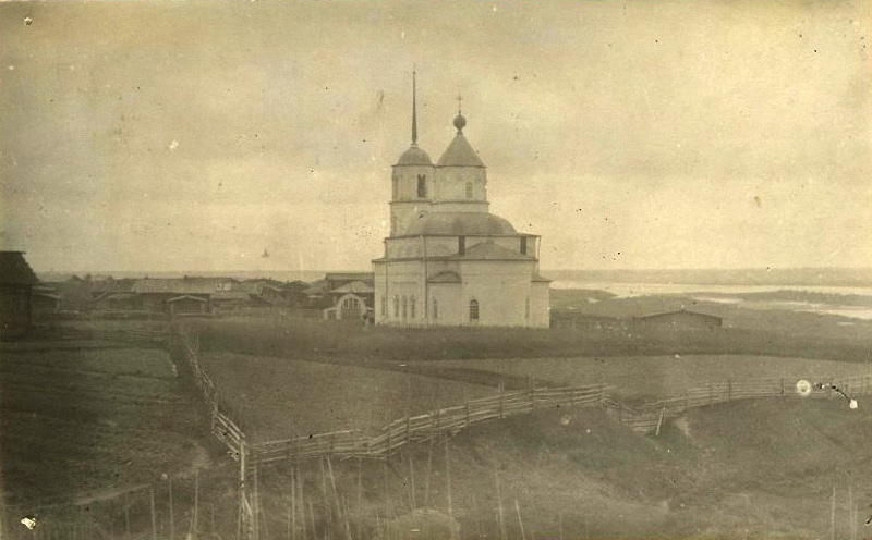 Семуково. Церковь Николая Чудотворца. архивная фотография, Фото 1925 года из фондов Национального музея Республики Коми