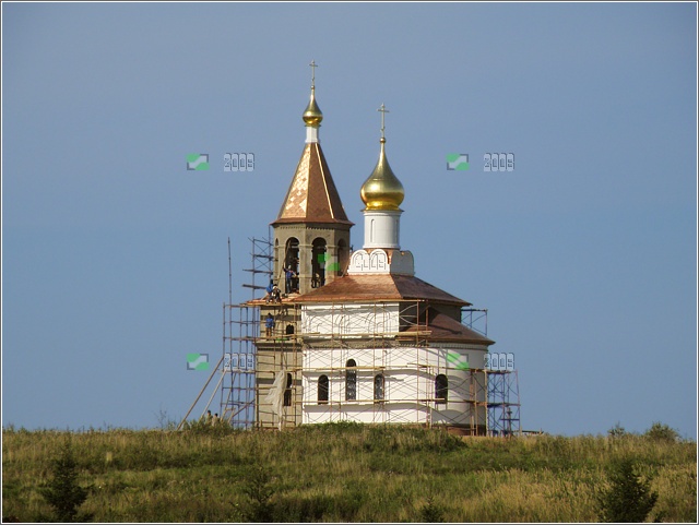 Конюхово. Церковь Алексия Зосимовского. документальные фотографии, Вид с юго-востока