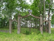 Неизвестная старообрядческая моленная, Ворота сгоревшей моленной., Володино, Аугшдаугавский край, Латвия