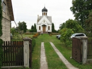 Церковь Антония, Иоанна и Евстафия, Общий вид от входных ворот<br>, Таураге, Таурагский уезд, Литва