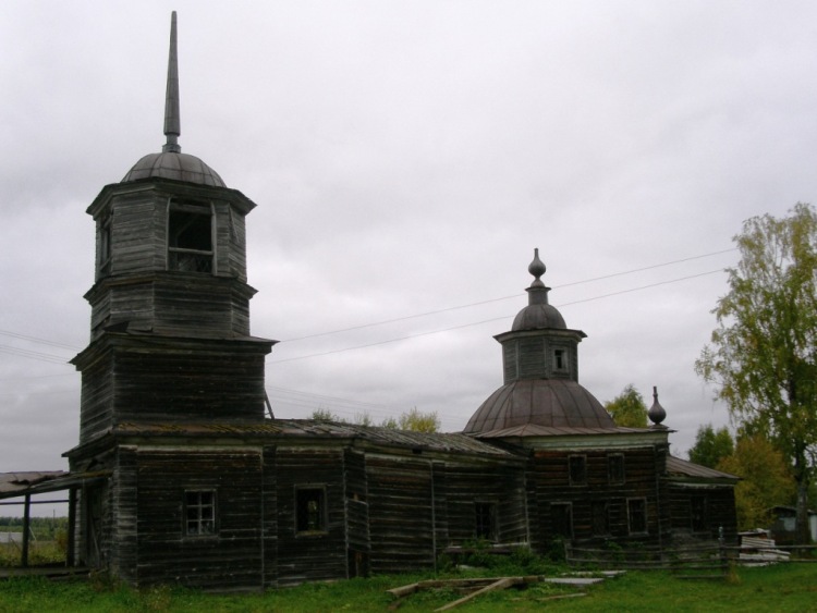 Вёздино. Церковь Николая Чудотворца. фасады, вид с юга