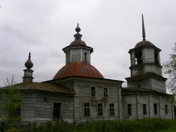 Вёздино. Церковь Николая Чудотворца. фасады, вид с северо-востока