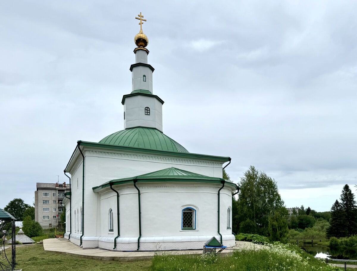 Михаило-Архангельский мужской монастырь. Церковь Стефана Пермского, Усть-Вымь (Усть-Вымский район, Республика Коми). фасады, Вид с юго-востока
