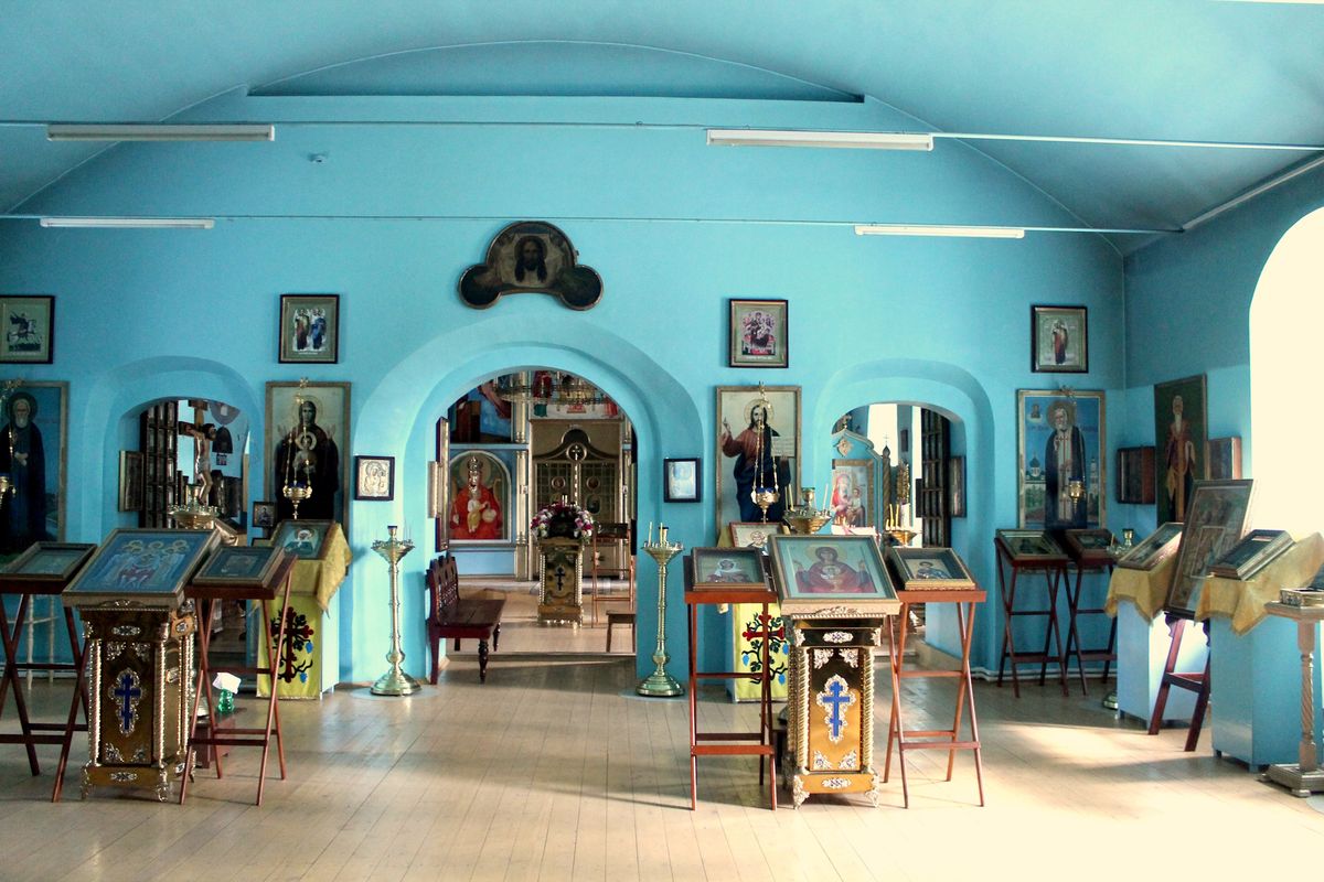 Михаило-Архангельский мужской монастырь. Церковь Стефана Пермского, Усть-Вымь (Усть-Вымский район, Республика Коми). интерьер и убранство