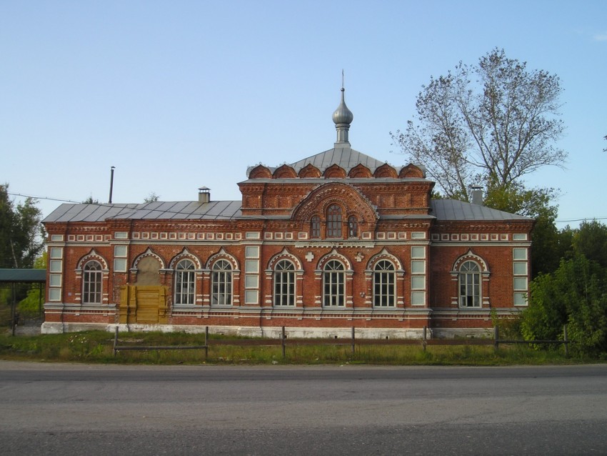 Церковь Василия Великого, Мячково (Володарский район, Нижегородская область). общий вид в ландшафте