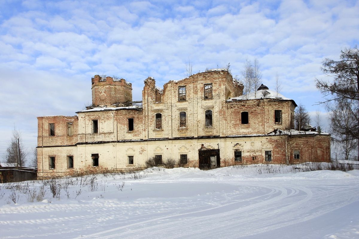 Церковь Троицы Живоначальной, Григорово (Котласский район и г. Котлас, Архангельская область). фасады, Вид с юга.