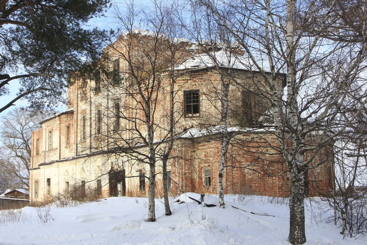 Церковь Троицы Живоначальной, Григорово (Котласский район и г. Котлас, Архангельская область). фасады, Вид с юго-востока.