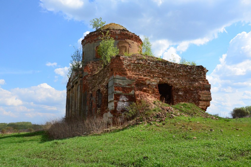 Церковь Спаса Нерукотворного Образа, Знаменское (Девочкино), урочище (Чернский район, Тульская область). фасады