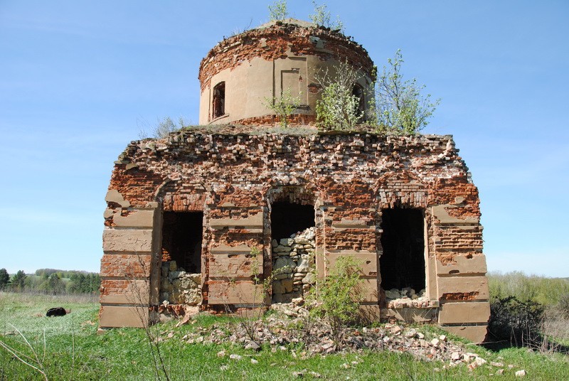 Церковь Спаса Нерукотворного Образа, Знаменское (Девочкино), урочище (Чернский район, Тульская область). фасады