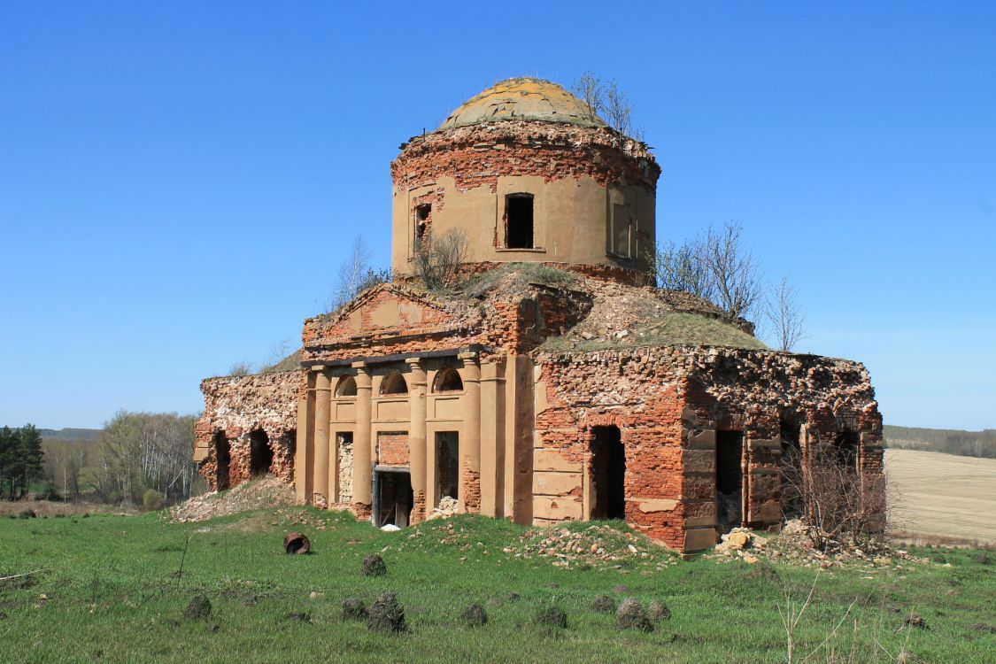 Знаменское (Девочкино), урочище. Церковь Спаса Нерукотворного Образа. фасады