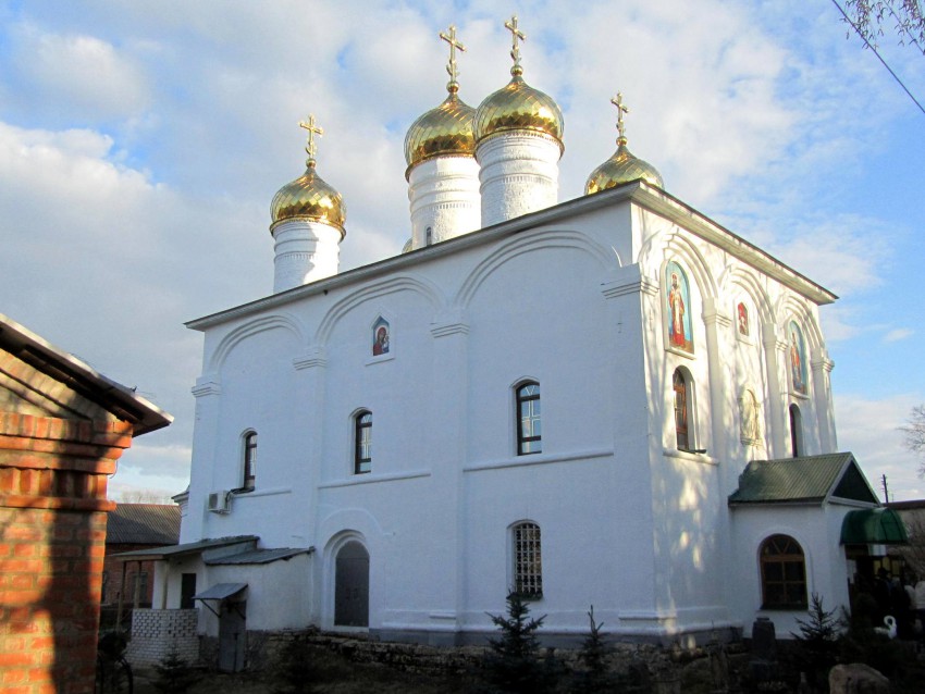 Лебедянь. Троицкий монастырь. Собор Троицы Живоначальной. фасады, вид с северо-запада