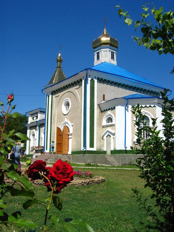 Кулевча. Церковь Николая Чудотворца. общий вид в ландшафте