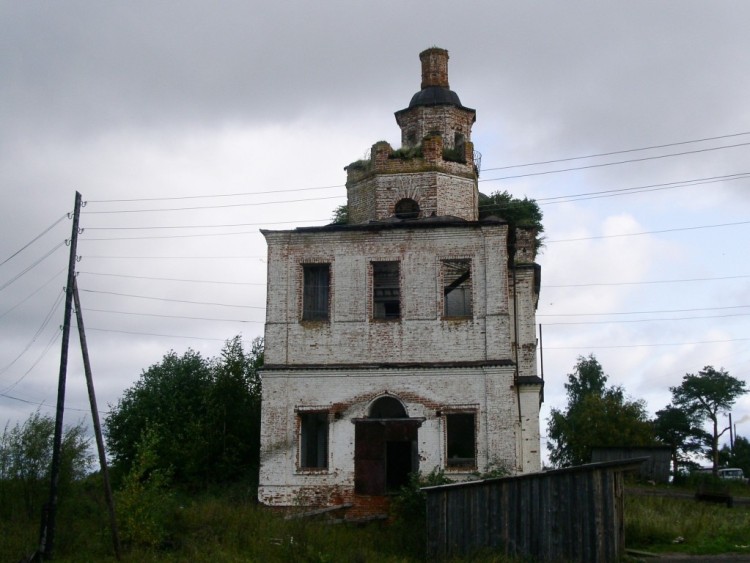 Церковь Троицы Живоначальной, Григорово (Котласский район и г. Котлас, Архангельская область). фасады, вид с запада