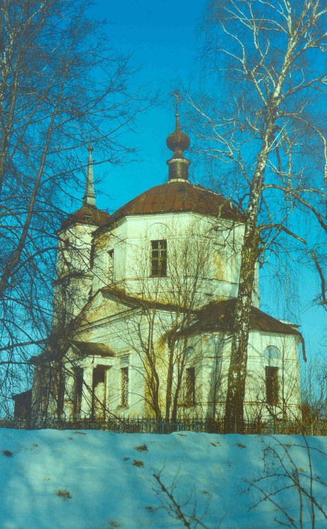 Лощемля. Церковь Михаила Архангела. фасады, 1994