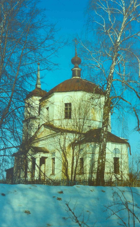 Церковь Михаила Архангела, Лощемля (Максатихинский район, Тверская область). фасады, 1994